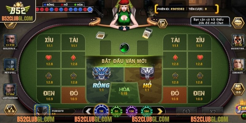 Danh sách game bài được yêu thích nhất tại nền tảng